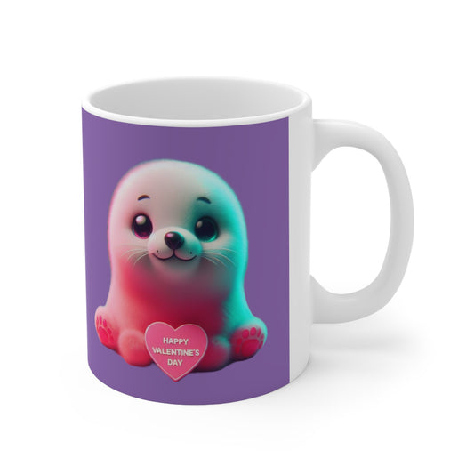 NeonSealPup - Ceramic Valentines Coffee Cup